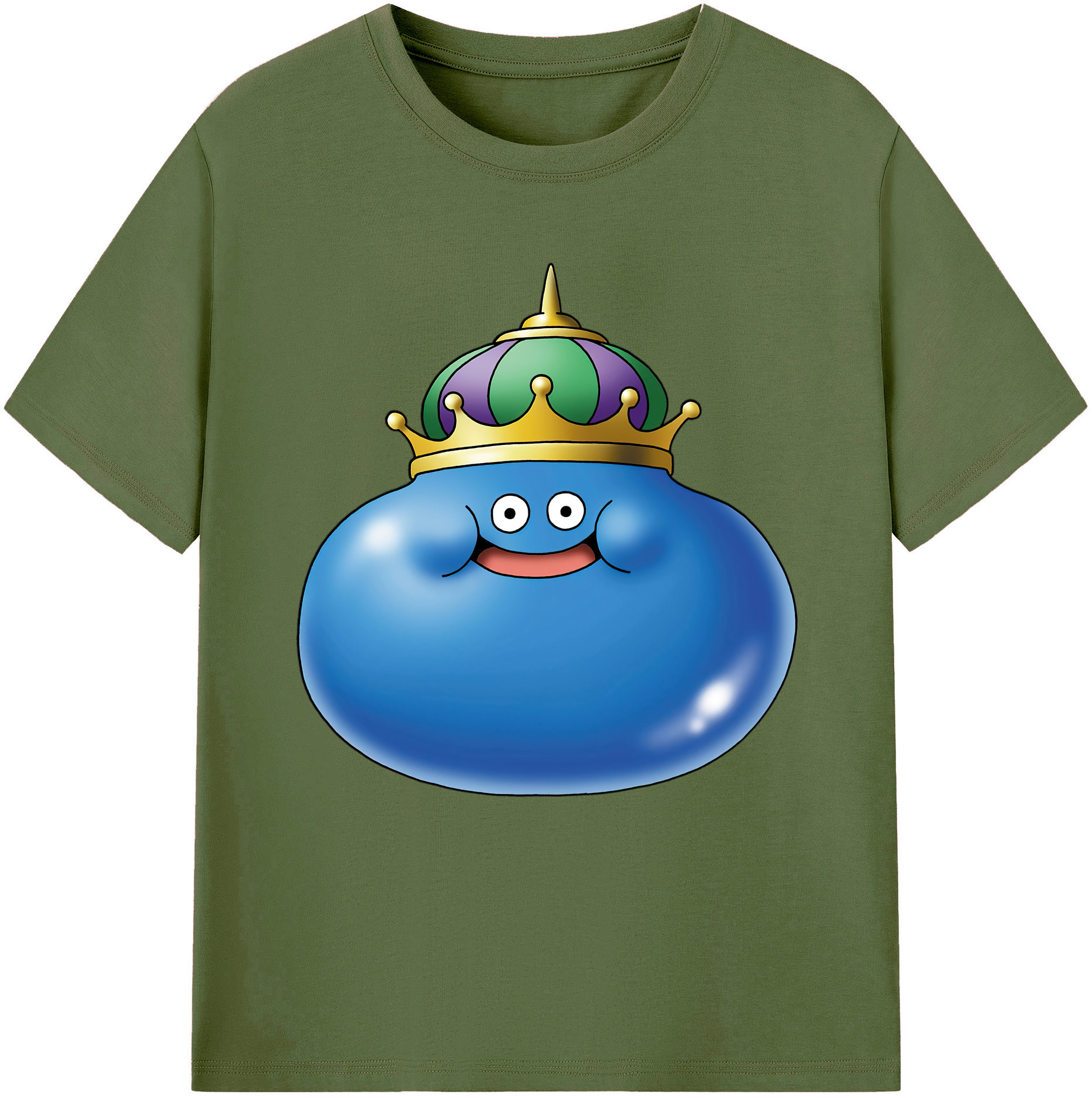 （画像用） ドラゴンクエスト Doragon Kuesuto Dragon Quest 綿100％半袖Tシャツ（フロントプリント）
